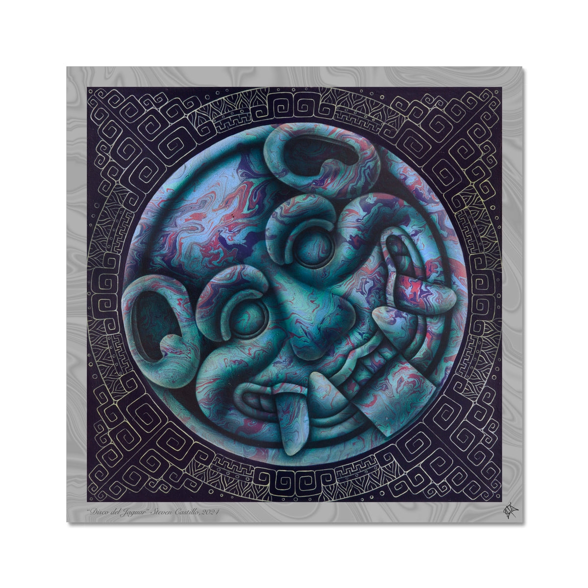 Disco del Jaguar Fine Art Print
