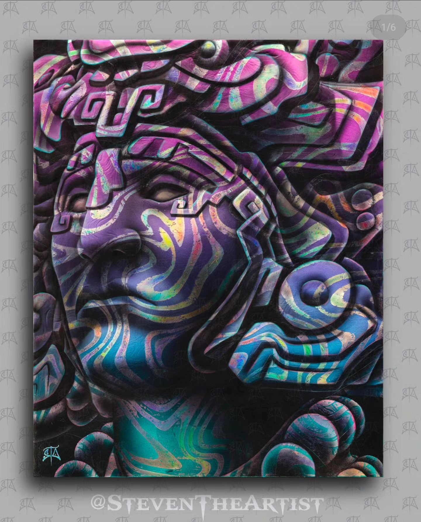 Guerrero de la Luz 16×20 holographic print